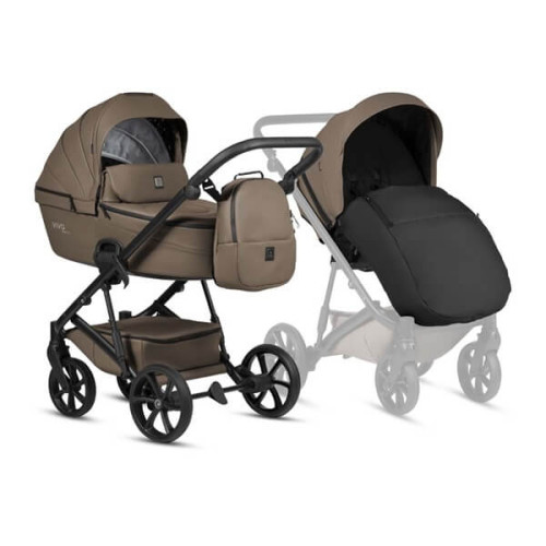 Универсальная коляска 2 в 1 Tutis Viva6 plus Leather Cedar